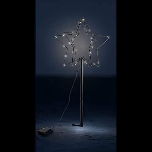 3D LED Gartenstecker Weihnachtsstern Weihnachtsbeleuchtung...