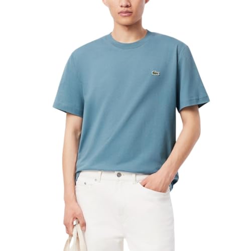 Lacoste Men's Classic Fit Cotton Jersey T-Shirt, Limestone Green Croc, X-Large