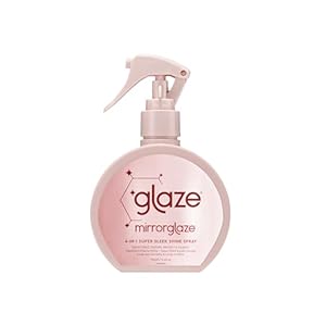 Glaze MirrorGlaze Super Sleek Hair Shine Spray – Transforms Frizz to Glass-Like Shine, Protects from Heat, Blocks Humidity + Repairs Bonds – 190ml