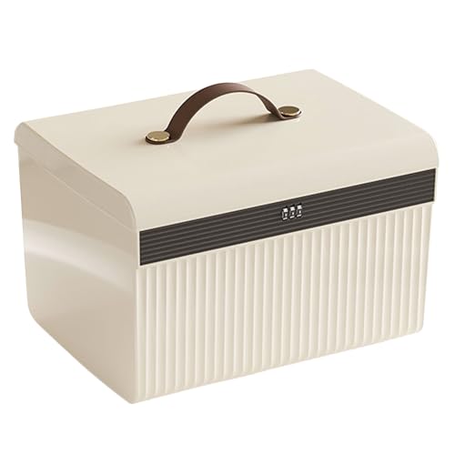 Boîte de rangement verrouillable code mini coffre fort portable bureau plastique