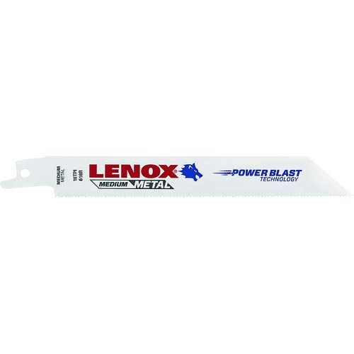 Lenox Tools - 20566618R LENOX Tools Metal Cutting Reciprocating Saw Blade with Power Blast Technology, Bi-Metal, 6-inch, 18 TPI, (Three Pkg(s) - 5/PK)