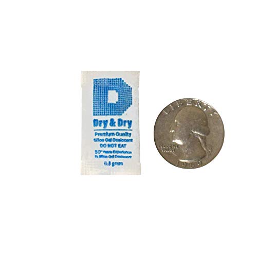 Dry & Dry 0.5(Half) Gram [10000 Packets] Silica Gel Packets Desiccants Silica Gel Packs - Food Safe Silica Packets Silica Gel Desiccant Packs for Storage
