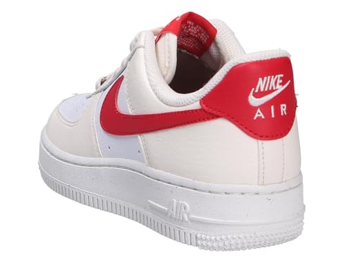 Nike Air Force 1 '07 Women's Shoes (DC9486-109, Pale Ivory/White/Sail/University Red)3