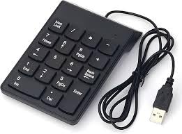 USB Wired Numeric Keypad with 18 Keys | External Number Pad for Laptop & Desktop | Plug & Play | Black-image-40