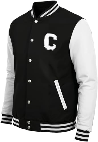 Image of Decrum Letterman Jacket Men - Casual High School Baseball Varsity Style Mens Bomber Jackets