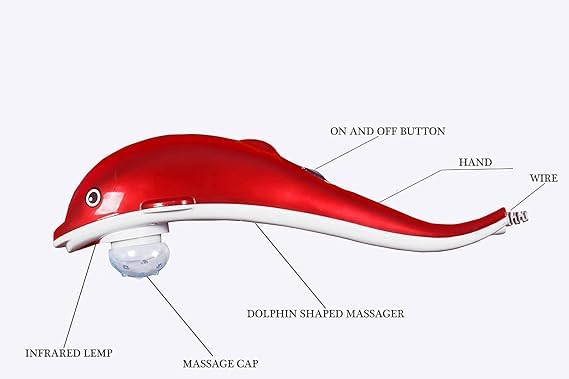 dolphin massager machine for pain relief,Full Body Dolphin Massager Machine - Vibrating Massager for Pain Relief & Relaxation, Body Massage Tool,Dolphin Handheld Massager: