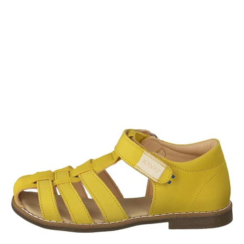 Sandales bout fermé Kavat Forsvik jaunes en taille 34 pour fille