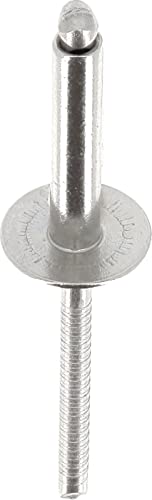 Rivet tête large inox pour réparer une carrosserie sans déchirer le plastique
