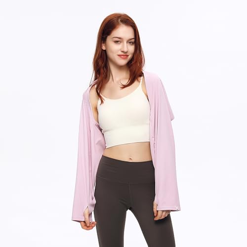 OHRAIN Capas de braço de resfriamento FPS 50+ com orifício para dedo respirável para mulheres ao ar