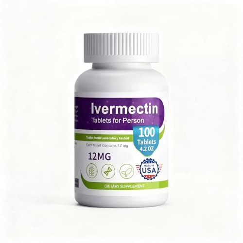 FAQBFJV Ivermectin Tablets for Person 12mg 100 Tablets