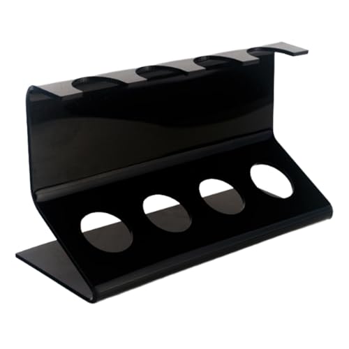 Pitycbo Organizador de Cubiertos Acrílico con 4 Compartimentos para Utensilios de Cocina, Negro, tal como se describe