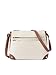 WESTBRONCO Crossbody Bags for Women, Medium Size Shoulder Handbags, Wallet Satchel Purse with Multi Zipper Pocket Beige with Brown