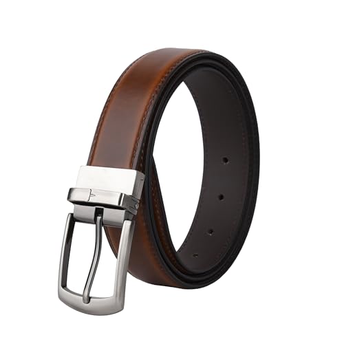 Image of URBAN FOREST Aiden Brown Formal Leather Belt for Men