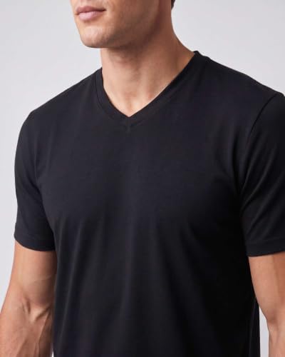 Image of 5 Pack: Men's V-Neck Dry-Fit Moisture Wicking Active Athletic Tech Performance T-Shirt