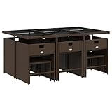 Zoom IMG-2 hoodmeel 11 pz tavolo giardino