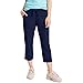 Hanes Women's French Terry Capri, Navy, Large