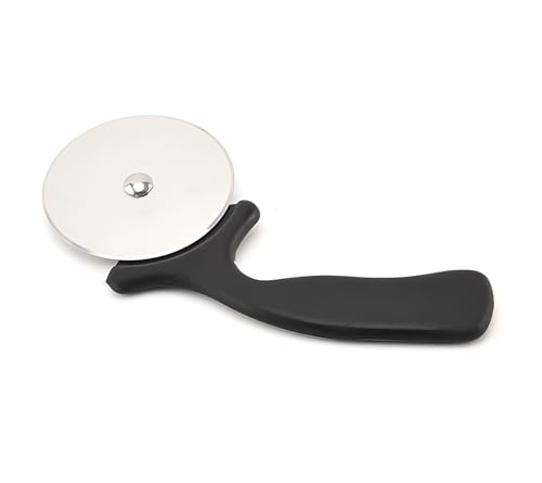 Pizza Cutter Wheel, Stainless Steel Slicer, Sharp Classic Cutters, Kitchen Gadget with finger guard protects, Easy dishwasher cleaning