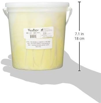 CanDo Theraputty Plus Hand Exercise Putty for Rehab, Exercise, Physical and Occupational Therapy, Strengthening, Yellow X-Soft