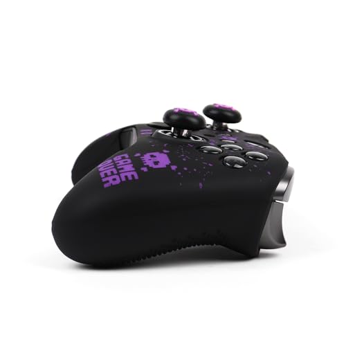 Image of Pixelated Skull Controller Skin Compatible with Xbox Elite Series 2 Core Wireless Controller, RALAN Protector Case, Customised Thumb Grips Cap
