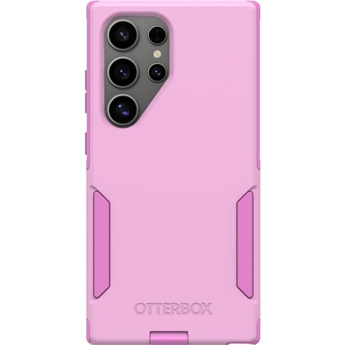 Image of OtterBox Samsung Galaxy S24 Ultra Commuter Series Case - Run Wildflower (Pink), Slim & Tough, Pocket-Friendly, with Port Protection