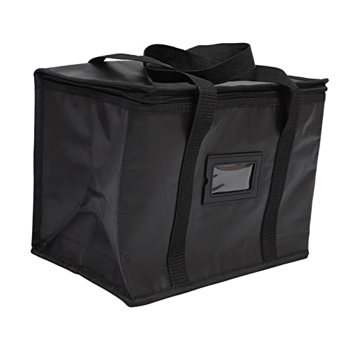 KICHOUSE Insulation Bags Large Capacity Tote Bag Food Pouches Hand Bags Grocery Bags Insulated Cooler Bag Grocery Shopping Bags Food Warmer Grocery Bag Grocery Transport Bag Woven Black