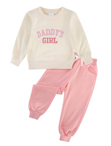 Image of Toddler Baby Boy Girl Clothes with Pockets 2PC Long Sleeve Pullover Sweatshirt and Pants Infant Fall Winter Outfit