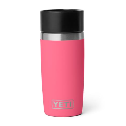 Image of YETI Rambler 12 oz Travel Bottle, Stainless Steel, Vacuum Insulated with Leakproof Commuter Cap, Tropical Pink