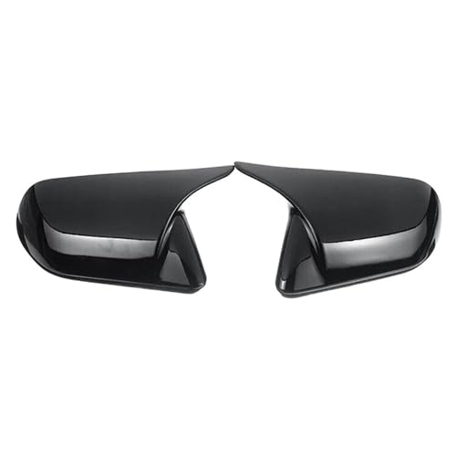Coques de rétroviseurs extérieurs noir brillant style klaxon pour Mustang 2015-2022
