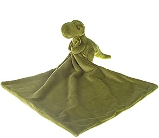 Apricot Lamb Snuggler Plush Infant Stuffed Animals Dinosaur Security Blanket Nursery Character Blanket (Green Dinosaur, 14 Inches)