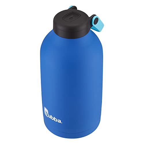 Bubba Radiant Stainless Steel Growler, 64Oz Vacuum-Insulated Rubberized Water Bottle With Leak-Proof Lid And Handle, Keeps Drinks Cold Up To 12 Hours, Cobalt #TOP3
