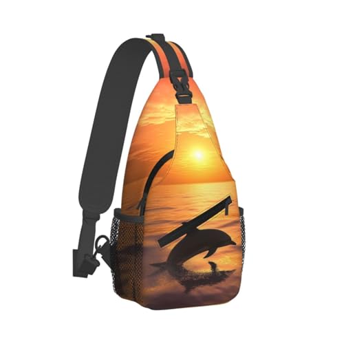 Crossbody Sling Backpack Negra para Hombre y Mujer miniatura 7