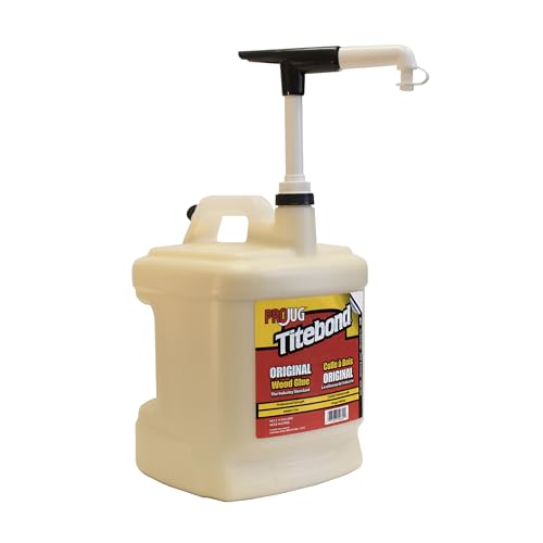 Image of Titebond Original Wood Glue ProJug 2.15 Gal. - Professional-Grade Adhesive for Woodworking, Hardboard, Particleboard, Leather & Cloth, Great Sandability, Easy Water Cleanup - 50609