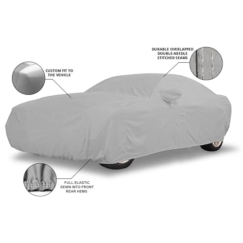 Image of AEGIS All Weather Protection N-Series Grey Car Cover for Lexus LX | Anti Dust, 100% Waterproof, Durable, Heat Resistant, UV Proof - Triple Stitched Elastic Grip with Mirror Pocket