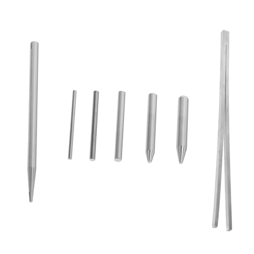 OSALADI 7pcs Metal Model Bending Kit for Automotive Tools Stainless Steel Solid Round Bending Jig