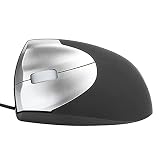Yuecoom Souris Filaire, Souris d'ordinateur Filaire USB, Interface USB Portable Optique 1000 DPI Verticale Gauche Souris de Jeu Double Voie
