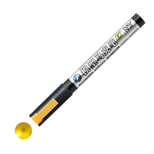 モデル EX スーパーメタルマーカーペン 手作り 金属着色 補修ペン DIY用品 防水反射光沢メタリックマーカー 塗るだけでメッキ 高光沢液体クロムペイントメタリックロボットのプラモデル、カーモデル、飛行機のプラモデルに最適です