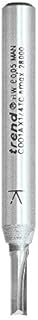 Trend Craft Pro 1/4" Shank Straight Router Cutter Bit-Ref: C001AX1/4TC Diameter 3mm Cutting Length 9.5mm Tungsten Carbide Tipped