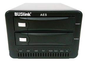 BUSlink CipherShield FIPS 140-2 HIPAA USB 3.0/eSATA 256rbg AES n[hEFA Í 2xC RAID 1 OtfXNgbv n[hhCu (12TB)