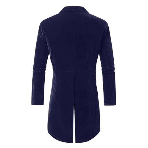 Xiaojmake Mens Victorian Tailcoat Suit Jackets Steampunk Gothic Medieval Pirate Trench Coat Vintage Lapel Tuxedo Tail Jacket2