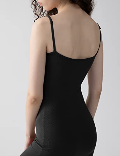 PUMIEY Women's Soft Lounge Long Slip Dress Sexy Sleeveless Backless Bodycon Maxi Dresses for Women4