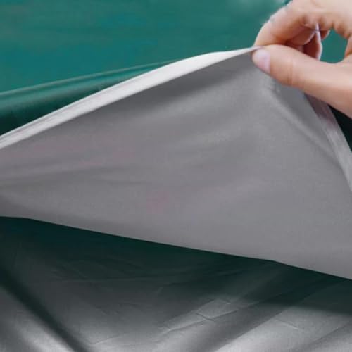 Sombrilla para exteriores redonda verde de 2,74m y estructura de acero resistente 4