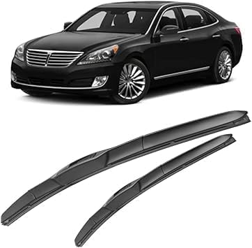 MadongJ Windshield Windscreen Wiper Blades for Hyundai Equus 2012-2016 24in+20in, Replacement Blades All-Weather Performance Streak-Free Windshield Wipers