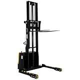 Vestil S3-62-AA Stacker Pwr Drive AA 62", Black/Yellow