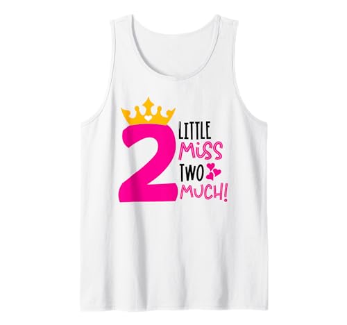 Essenziale per il compleanno di Little Miss Two Molto divertente Canotta