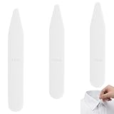 LYQNIHOB 30 pcs Collare rigido in plastica per camicie, Stecche Per Colletto Della Camicia, Rimane sempre ben posizionato, maggiore rigidità e resistenza, mantiene la forma del collo della tua camicia