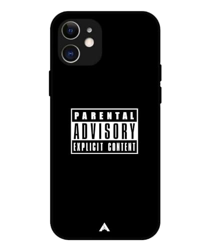 Image of Premium Explicit Case for iPhone 12 Soft-Touch Metal TPU Back Cover, Shockproof, Designer, Aesthetic Mobile Phone Case (Glossy Finish)