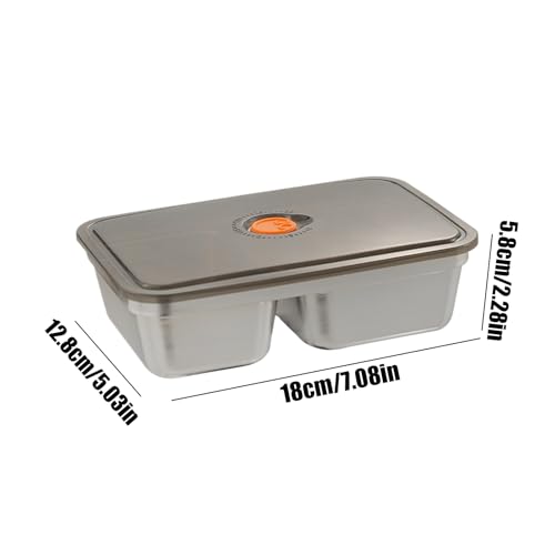 Recipiente de acero inoxidable a prueba de fugas para transportar comida limpia 6