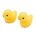 Odoria 1:12 Miniature 2PCS Bath Toy Yellow Duck Dollhouse Bathroom Accessories