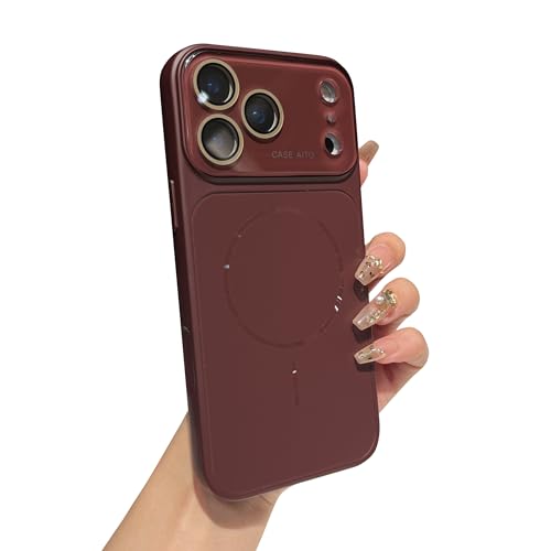 Coque de protection arrière magnétique iPhone 15 Pro anti-choc pour charge sans fil MagSafe
