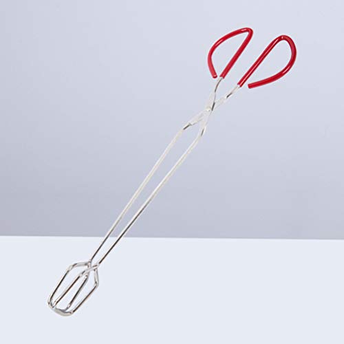 Hemoton Pinças de Churrasco Pinças de Carvão para Churrasco Pinças de Borracha Com Alça de Metal par